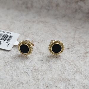 LAGOS 18K Covet Onyx 9mm round stud earrings